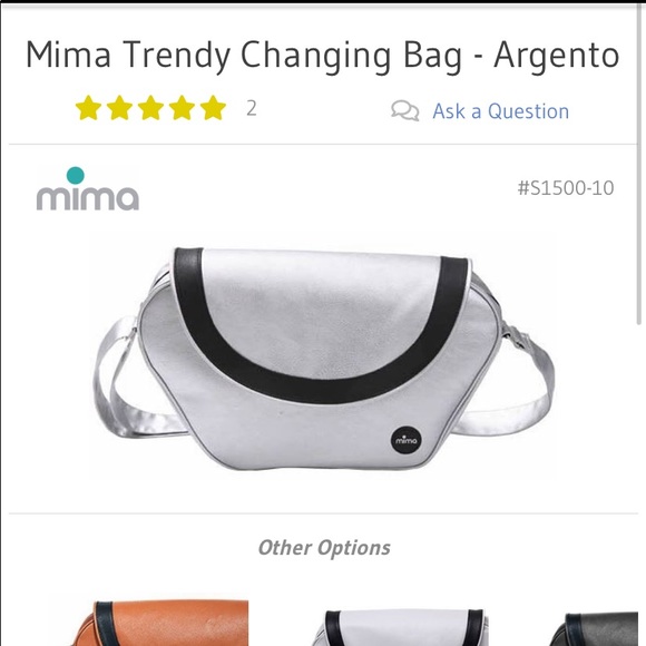 Mima Trendy Changing Diaper Bag (NWT) - Picture 7 of 7